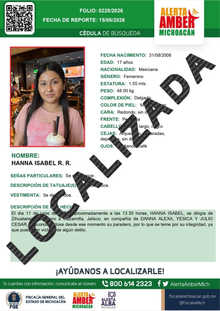 Localizada a salvo familia reportada como desaparecida en el trayecto Zihuatanejo – Mazamitla