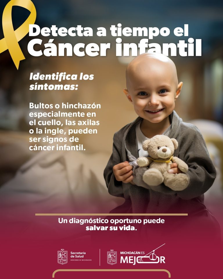 Detección temprana del cáncer infantil, la mejor herramienta para salvar vidas