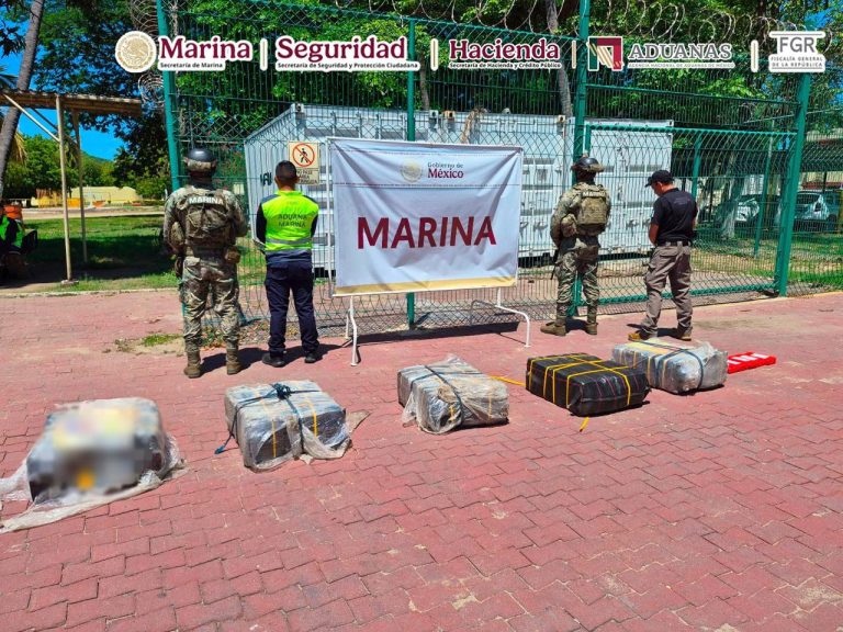 Aseguran 270 kilos de cocaína en Manzanillo