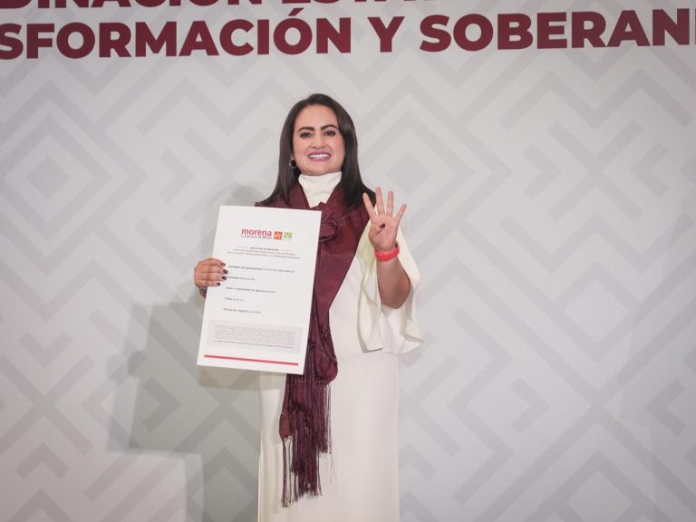 “Defendamos lo que hemos logrado”: Gladyz Butanda se registra para liderar la 4T en Michoacán