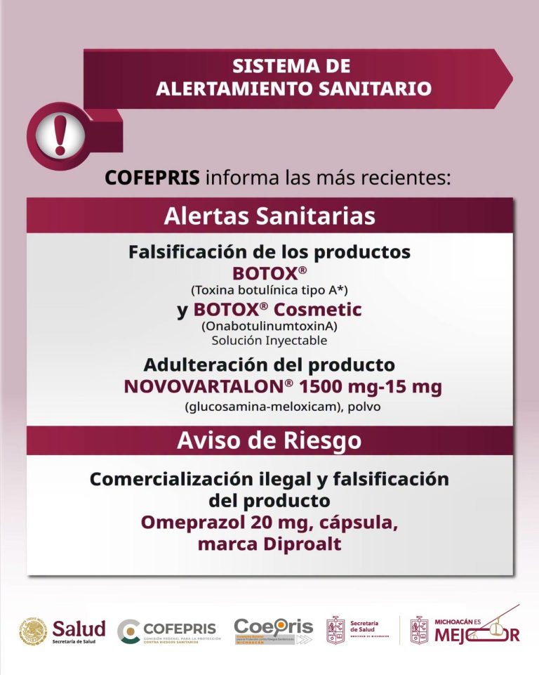 Cofepris advierte sobre la falsificación de los productos Botox y Botox Cosmetic