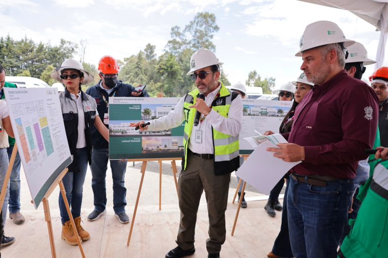 Bedolla supervisa construcción de nuevo hospital del IMSS en Zitácuaro