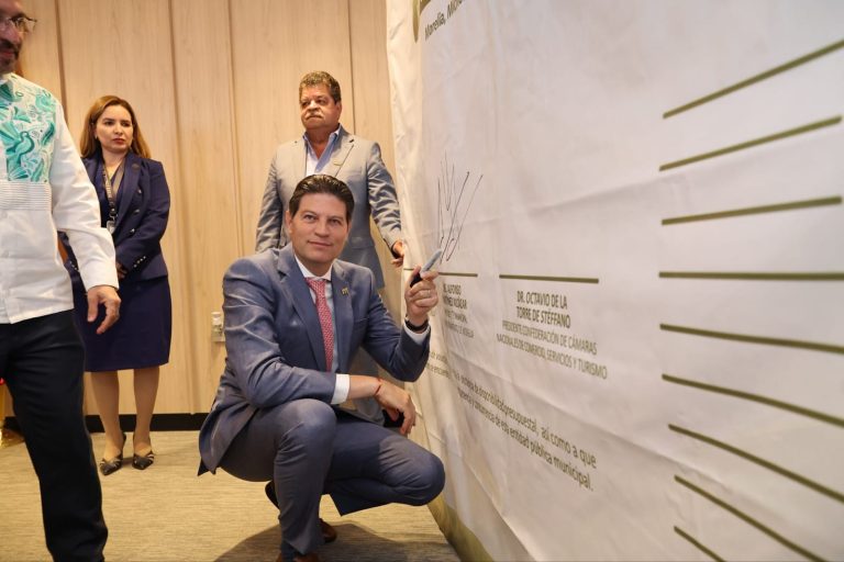 Gobierno de Morelia y Canaco firman Pacto por la Prosperidad, Justicia Económica y la Seguridad
