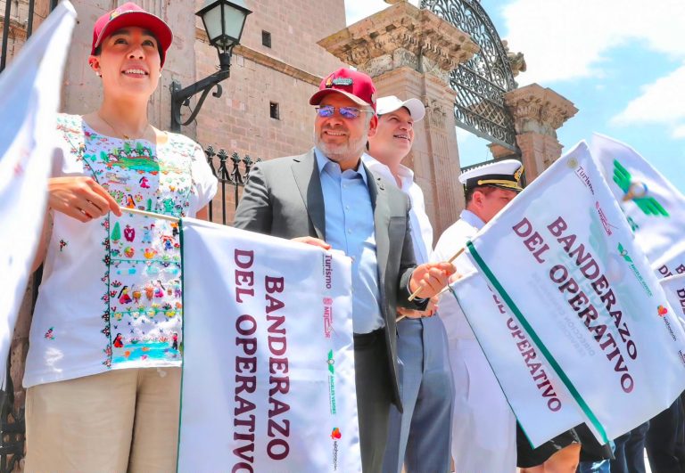 Bedolla y Josefina Rodríguez dan arranque al Operativo de Verano; se esperan 400 mil turistas en Michoacán