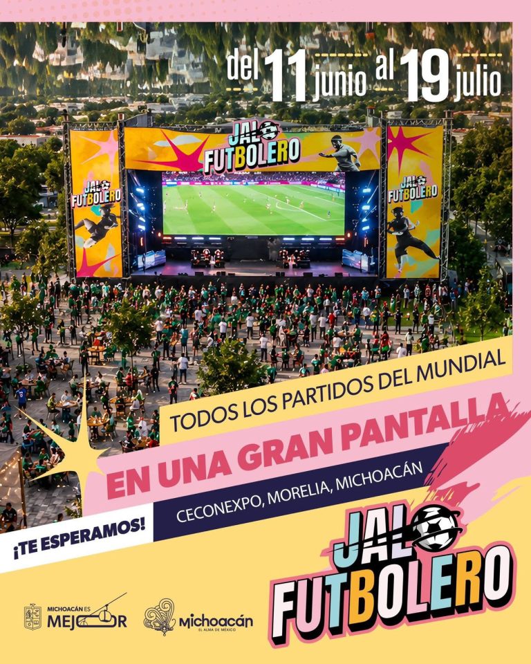 ¡Futbol para todos! Michoacán instalará pantalla gigante y transmitirá gratis la justa mundialista: Bedolla