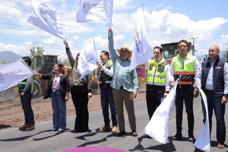Hito de infraestructura en Zamora, arranca Bedolla construcción de primer paso elevado en La Rinconada