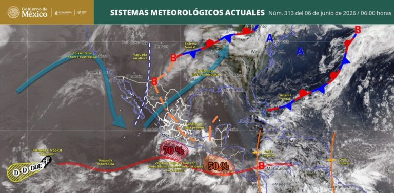 Prevé PC Estatal temporada de lluvias y ciclones 2026 más activa; pide tomar previsiones