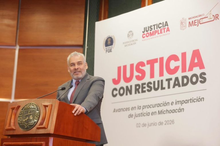 Ubica México Evalúa a Michoacán como líder nacional en el combate a la impunidad: Bedolla