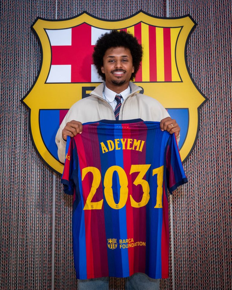 ‎Adeyemi llega al Barca