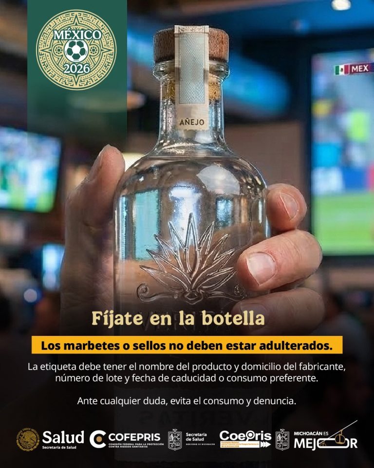 Cofepris alerta sobre el consumo de bebidas alcohólicas adulteradas