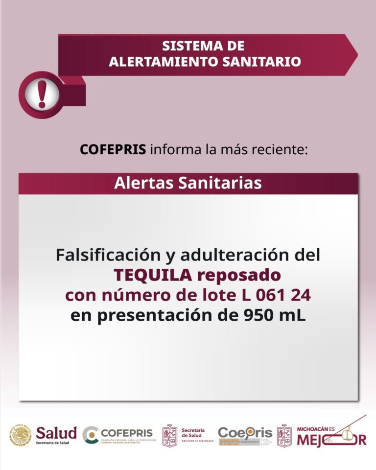 Cofepris alerta por falsificación y adulteración del Tequila Gran Centenario Añejo