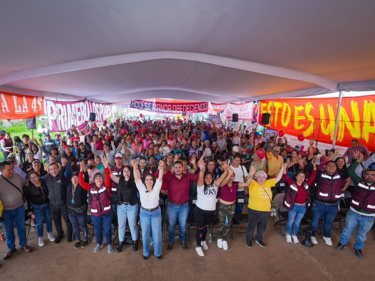 En Morelia, Gladyz Butanda moviliza a vecinos de Ciudad Jardín en defensa de la transformación