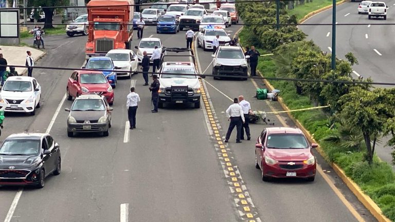 Identifican a motorepartidor fallecido en accidente sobre el Libramiento Sur de Morelia