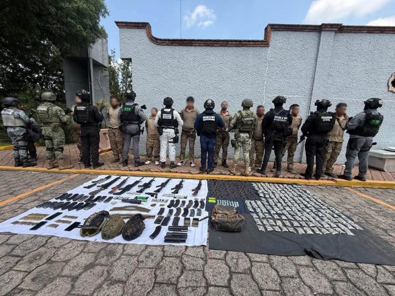 Coordinación interestatal permitió asegurar a 11 personas armadas en La Piedad
