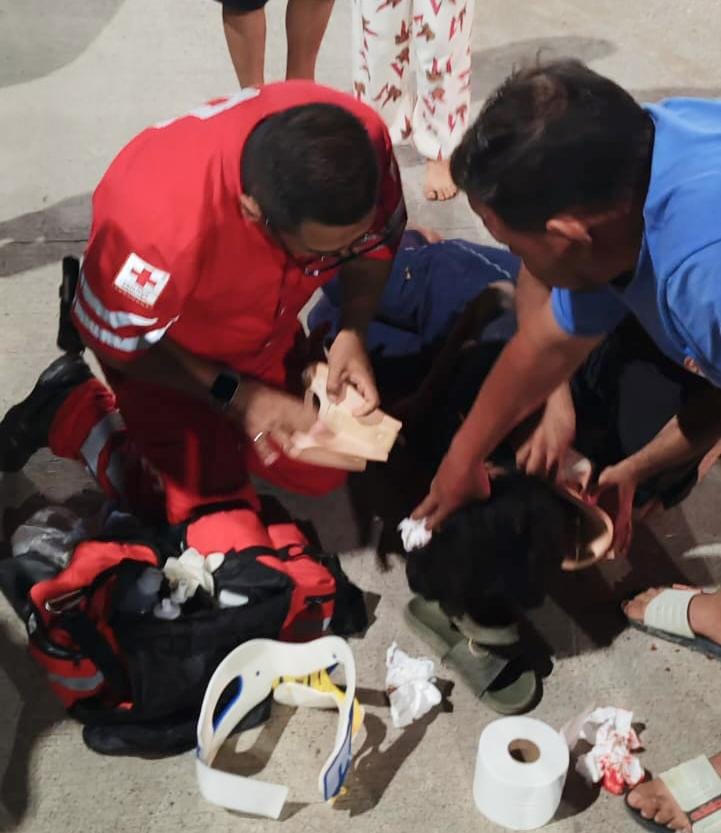 Accidente de motocicleta deja dos adolescentes heridos en Huetamo