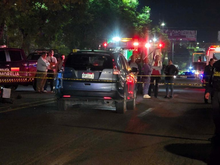 Motociclista sufre fatal accidente en la avenida Madero Poniente de Morelia