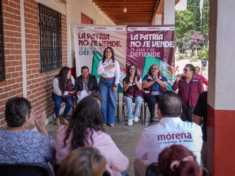 “La transformación se defiende desde las tenencias y comunidades”: Gladyz Butanda encabeza asamblea en Tiripetío