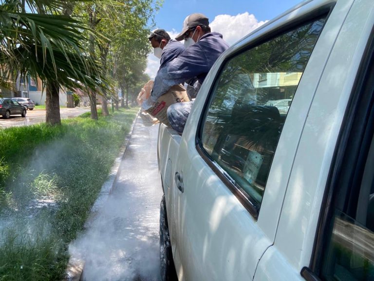 Refuerza Gobierno de Morelia acciones de fumigación en Hacienda Tiníjaro