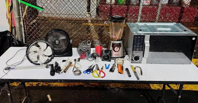 Autoridades realizan revisión en el Centro Penitenciario de Uruapan; se aseguraron objetos ilícitos