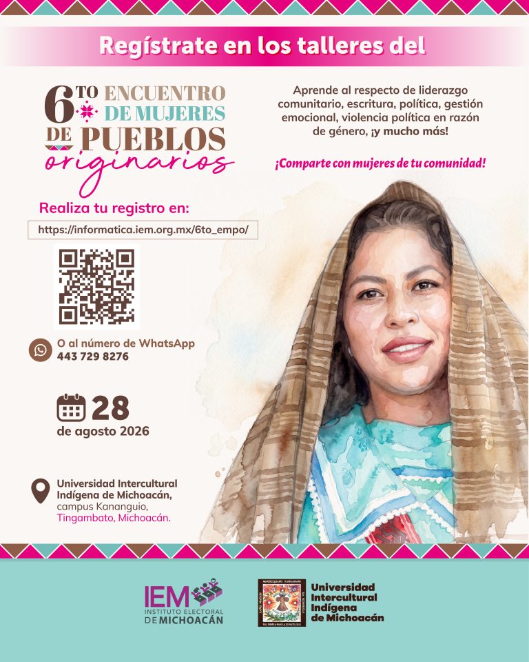 IEM invita a mujeres indígenas a participar en el 6º Encuentro de Mujeres de Pueblos Originarios