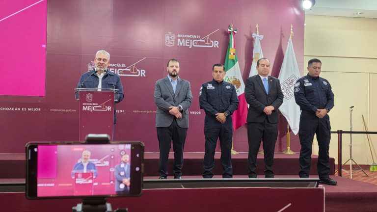 Renovación en Fiscalía, SSP y Poder Judicial fortaleció combate al crimen en Michoacán: Bedolla