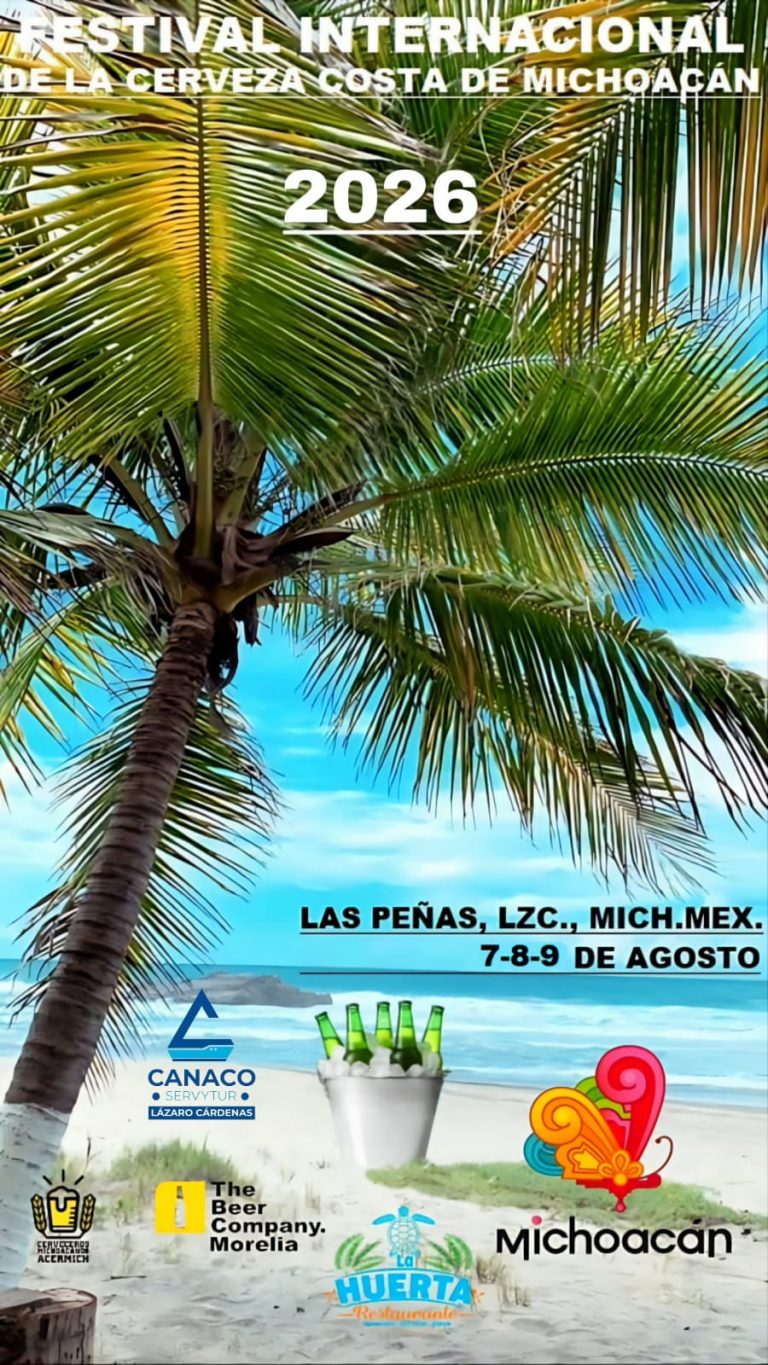 Lázaro Cárdenas se prepara para recibir el Festival Internacional de la Cerveza Costa de Michoacán 2026