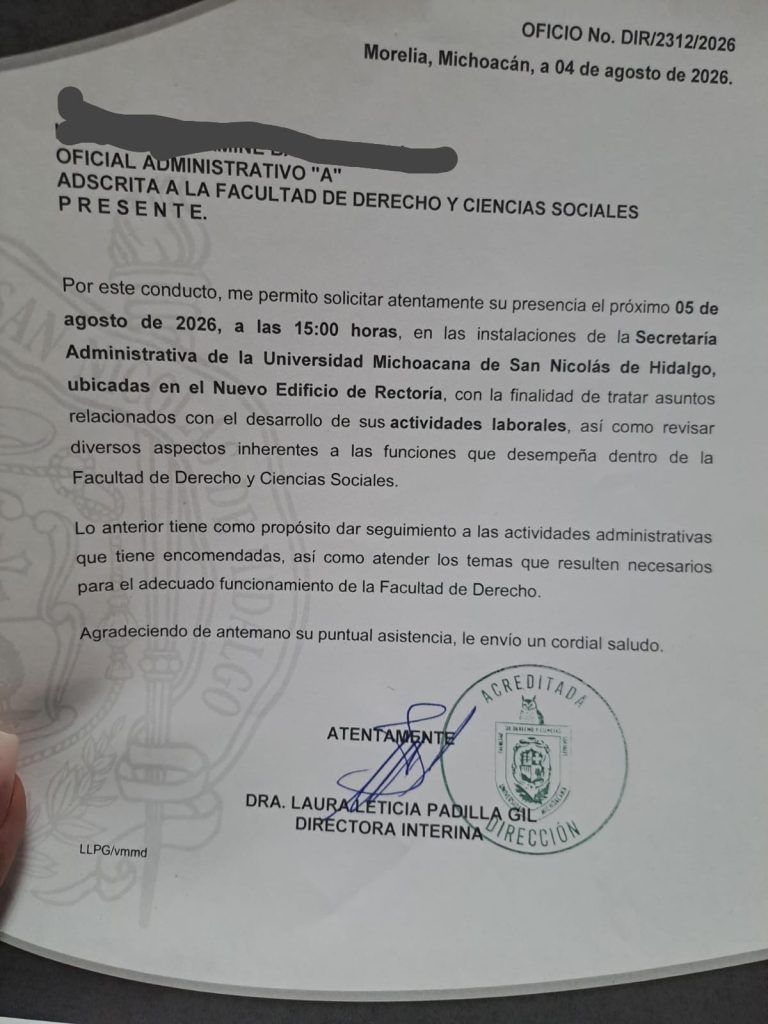 Con cambios de adscripción y entrega de bases sin sustento, autoridades universitarias suman violaciones al CCT del SUEUM