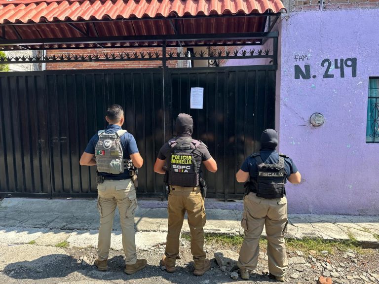 Tras cateos, asegura FGE más de 2 mil dosis de metanfetamina y detiene a tres personas en Morelia
