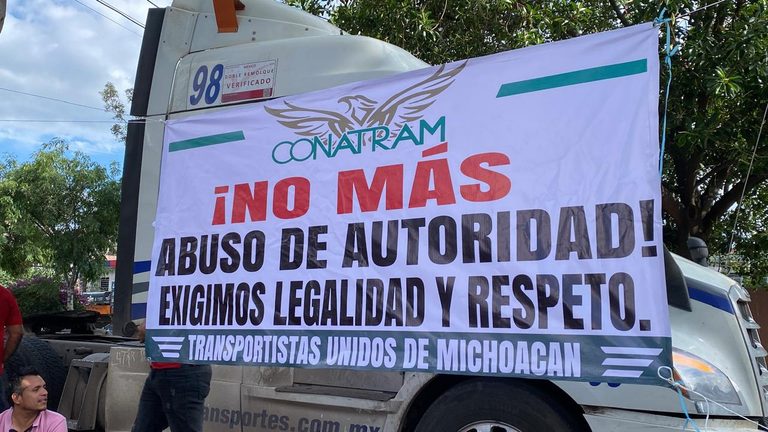 FGR y transportistas alcanzan acuerdos tras protesta pacífica en Morelia