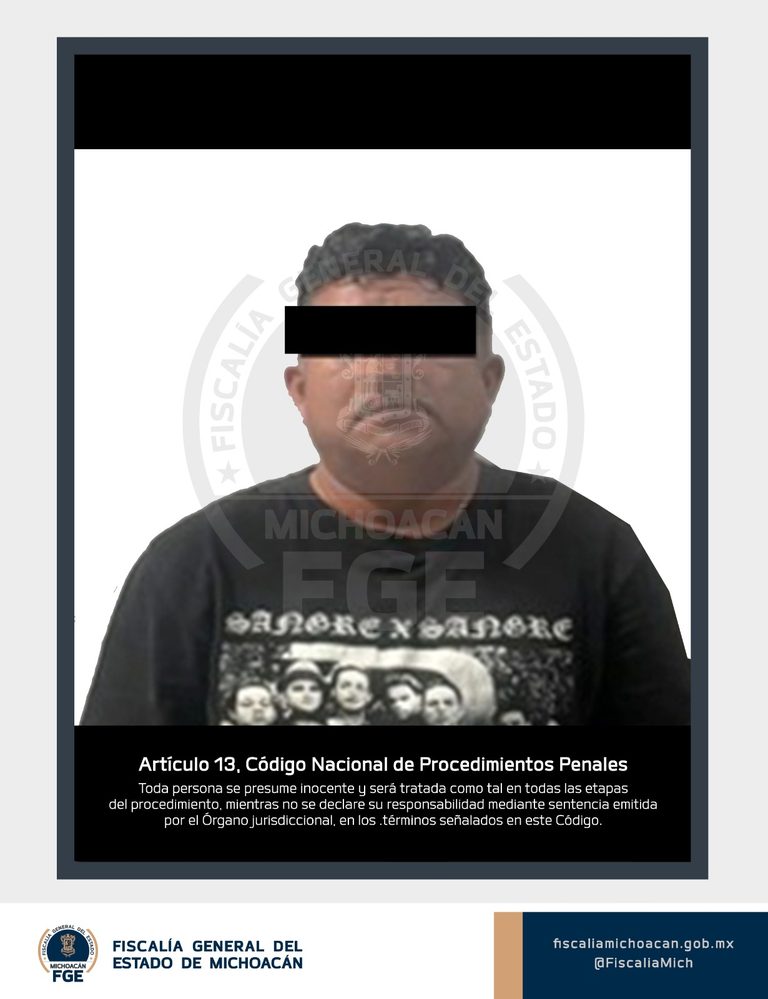 En Uruapan, detienen a Cesar “N” presunto responsable de extorsión a comerciantes