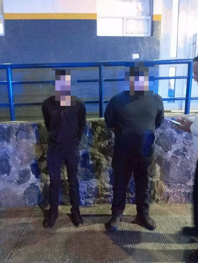 Presuntos implicados en robo de combustible en una gasolinera son detenidos por la Policía Morelia