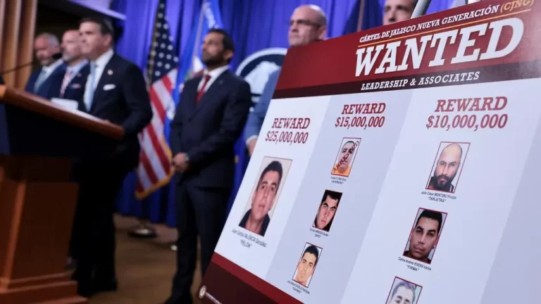 Ofrece EUA más de 100 mdd de recompensa por información de 5 líderes del CJNG