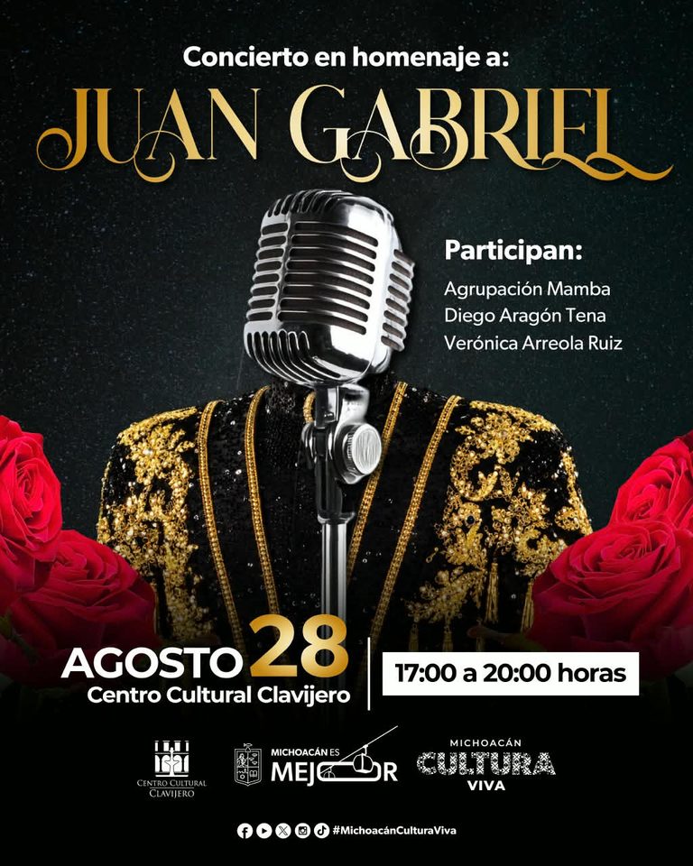 Habrá homenaje a Juan Gabriel con música en vivo y karaoke en el Clavijero