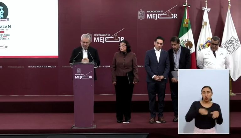 Regulación de celulares en educación básica* y la *construcción de hospitales e infraestructura para la salud en Michoacán