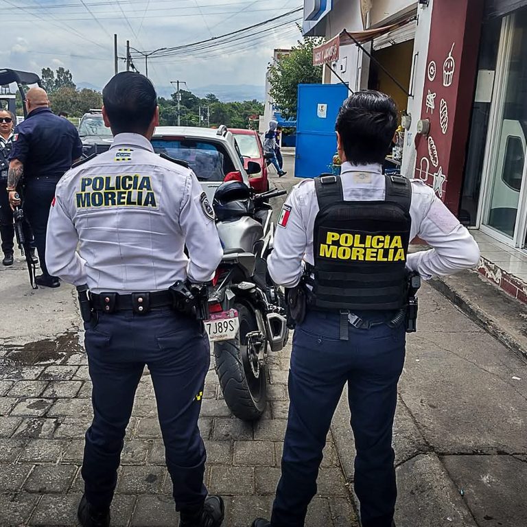 Policía Morelia detiene a sujeto en poder de moto robada