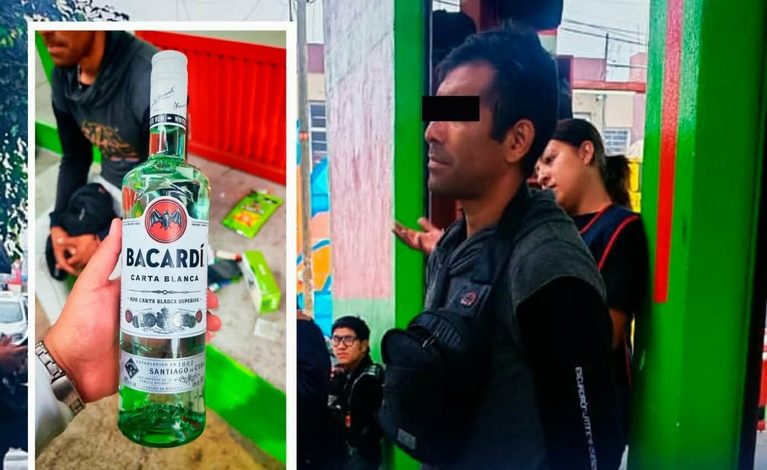 Detienen a hombre por presunto intento de robo de licor en tienda de Morelia
