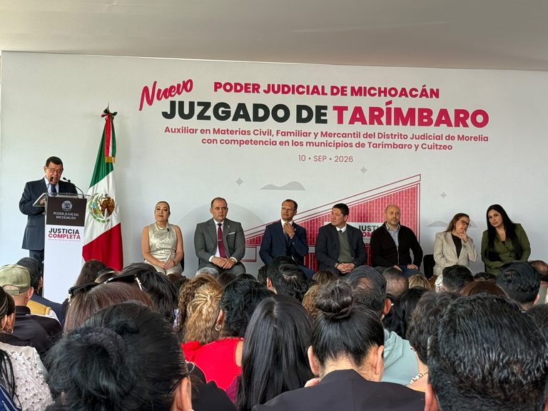 uguran nuevo Juzgado Auxiliar en Tarímbaro; brindará atención a dos municipios