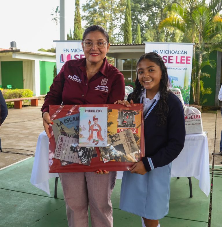 Inicia SEE entrega de 130 mil obras literarias en escuelas de Michoacán