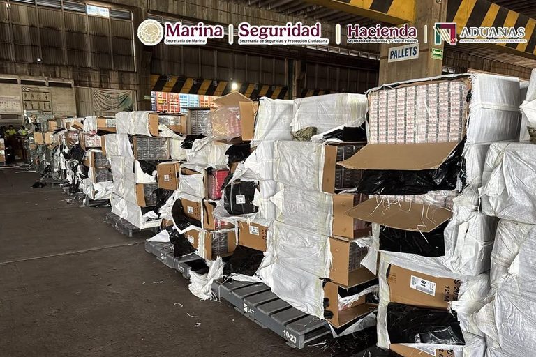 Decomisan casi 9 millones de cigarros ilegales en LC; provenían de Hong Kong