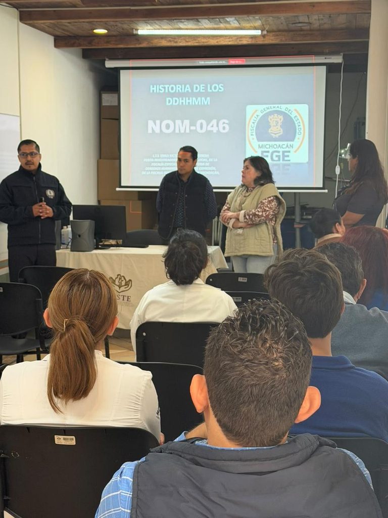 Capacita FGE a personal del ISSSTE en prevención y cultura de la denuncia en contextos de violencia de género