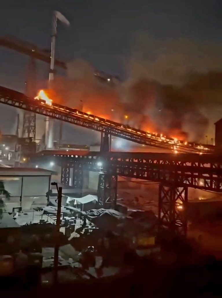 Se registra incendio en el área MIDREX de ArcelorMittal