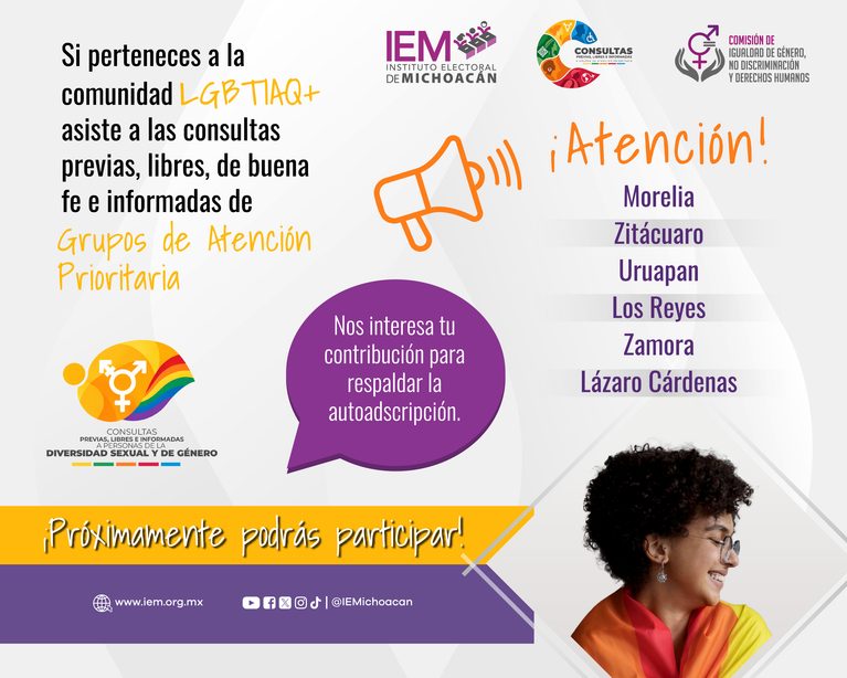 IEM invita a la diversidad sexual y de género a participar en consultas